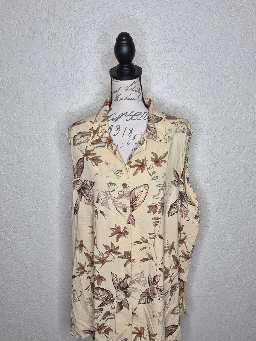 Maggie McNaughton‎ Sleeveless Floral Top Size 24W
